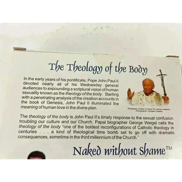 VTG Naked Without Shame: Theology of the Body 10-CD Set 2004 Pope John Paul II - Picture 2 of 4
